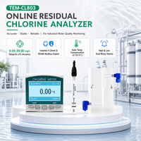 Analyseur de chlore résiduel en ligne T-Measurement TEM-CL803, compteur de chlore, système d'analyse de la qualité de l'eau avec RS485 Modbus RTU