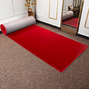 Alfombra Roja de Poliéster Grueso de Color Sólido para Bodas y Exposiciones, Lavable, Modelo Caiyue Cy009 - Product Image 2