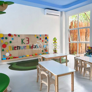 Set di Mobili per Asilo Nido e <span class=keywords><strong>Scuola</strong></span> Materna con Libreria a Forma di Treno e Tema Giardino e Fattoria per Bambini - Product Image 4