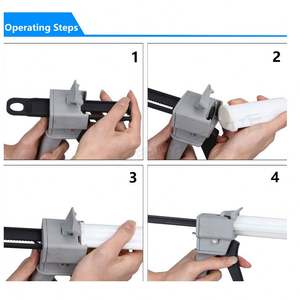 Pistola de Pegamento Epoxi de Doble Componente AB de 50 ml, Secado Rápido en 5 Minutos, Resina Epoxi Transparente 1:1 para Trabajos en Madera, Venta Caliente de Fábrica - Product Image 5