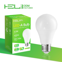 Lampe LED à faisceau large de 220 degrés, ampoule E27 450lm haute luminosité A60, 100-240V, sans scintillement