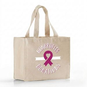 Eco-Friendly Durable Small Gusseted Square <b>Canvas</b> <b>Tote</b> Bag Heavy-Duty College Student <b>Tote</b> - Product Image 2