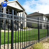 Panneau de clôture moderne en acier galvanisé pour la sécurité des jardins extérieurs et la protection des limites résidentielles