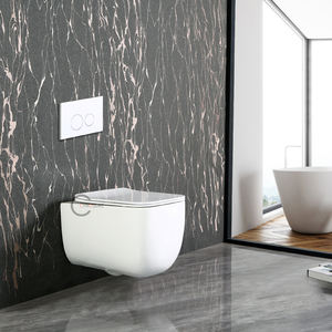 Inodoro de Lujo Blanco Redondo de Nuevo Diseño 2025, Suspendido en la Pared, para Baño de Casa de Campo, Villa o Apartamento - Product Image 4