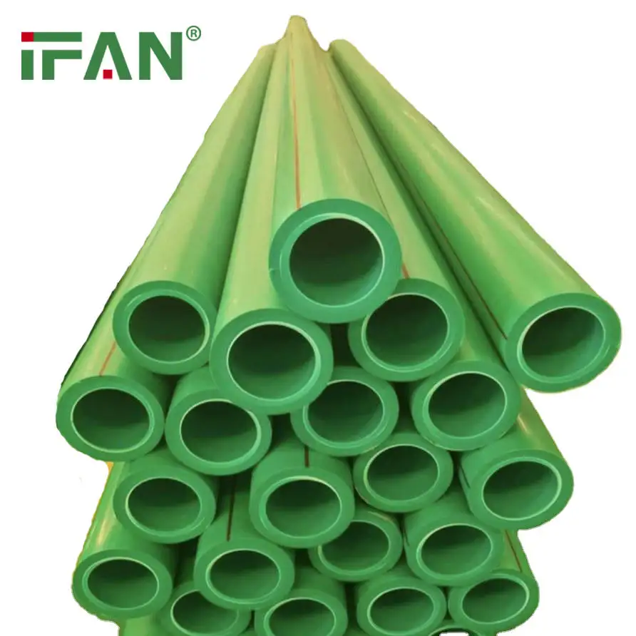 IFAN approvisionnement d'usine blanc PPR tuyau tuyau d'eau en plastique plomberie Tube d'eau Standard eau chaude et froide PPR Tube