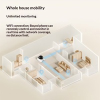 Caméra Robot Intelligente pour Animaux de Compagnie, Mobile, Surveillance Intérieure Automatique, HD 2MP, Sécurité Sans Fil, Contrôle à Distance par Application, Audio Bidirectionnel, Surveillance