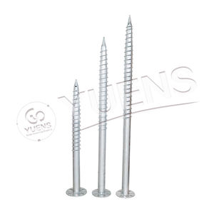Tornillo de tierra, sistema de anclaje de base de construcción, brida en espiral, pernos de pila, valla de madera de jardín, montaje de Panel solar - Product Image 4