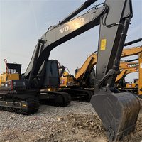 Excavator Volvo EC240 EC240D Bekas, Chassis yang Diperkuat, Track Shoe 600mm untuk Lokasi Konstruksi Tambang