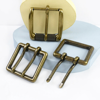 Deepeel XP236 40mm bricolage Vintage Bronze laiton boucles de ceinture de haute qualité remplaçable pour ceinture en cuir vêtement accessoire boucle ardillon