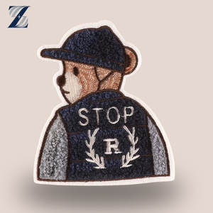 <span class=keywords><strong>Nichele</strong></span> eco-friendly Bear Patch Styling Upcycling cappello Trendy 3D a forma di cuore in ciniglia ricamata 1K fissa gli scenari virali tessuto - Product Image 1