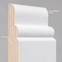 Moulure de cadre de porte en MDF pré-primée pour décoration intérieure – Vente en gros