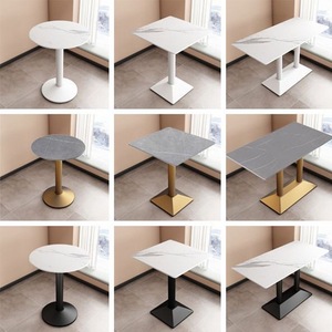 Simple Modern Wood Furniture Metal <b>Leg</b> Wooden Marble Top Small Round square <b>Table</b> Kitchen bar Restaurant <b>Tables</b> for Coffee Shop - Product Image 6