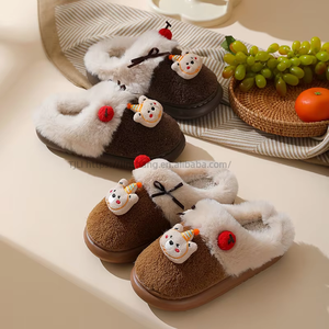 Chaussons d'hiver en coton chauds de haute qualité avec semelle en EVA naturelle, dessus en peluche, motif dessin animé mignon Mao Mao Tuo, neufs et de qualité supérieure - Product Image 3