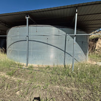 Toile de piscine industrielle agricole en tôle ondulée galvanisée durable Keyubo 10*1.5m, réservoir d'eau