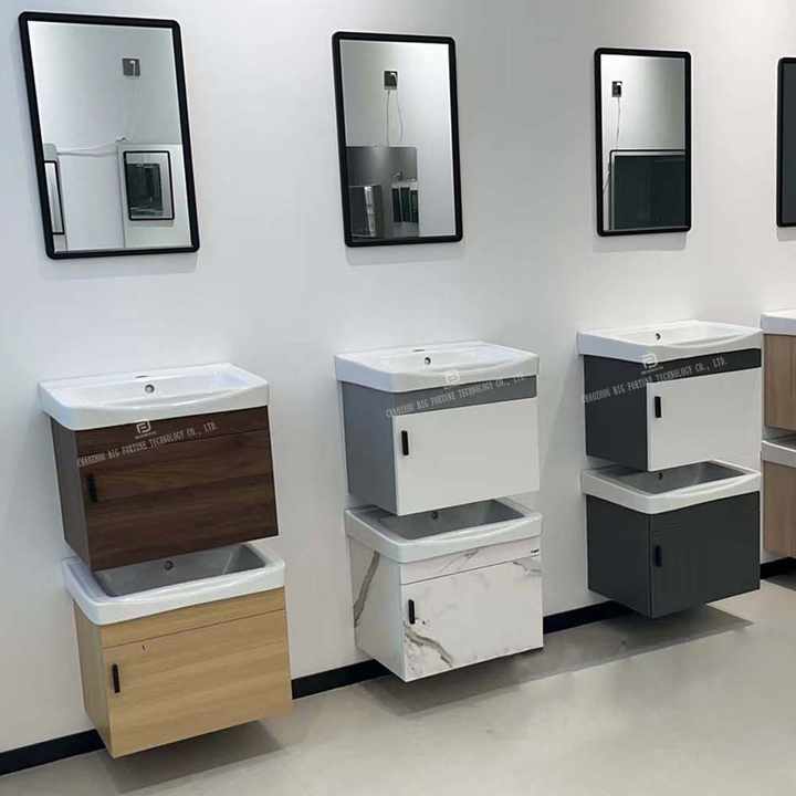 Modern Luxury Small Plywood Bathroom Vanity Cabinet Wall Mounted Water ...