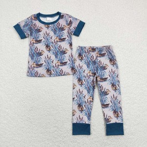 Haut d'été de haute qualité pour tout-petit garçon nouveau <span class=keywords><strong>RTS</strong></span> canard motif Polo manches courtes bleu foncé Style Cowboy bébé vêtements en vrac - Product Image 4