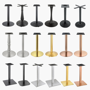 Pied de table à manger en marbre, support de table en acier inoxydable de luxe léger, pied de table moderne simple en fer, support de table en plaque de roche - Product Image 2