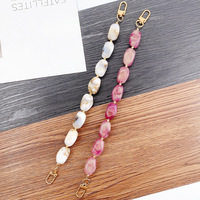 INS mode bijoux perle porte-clés pour Iphone chine personnalisé acrylique perlé noël Mini sac porte-clés