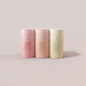 หลอดกระดาษลูกฟูกกล่องเครื่องสำอางทรงกระบอกกระดาษแข็งหลากสี - Product Image 1