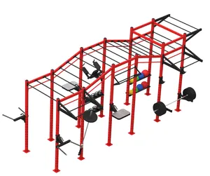 Commercial Multifunction Cross Fit Rack Gym Fitness Rack ยืนฟรี Rig