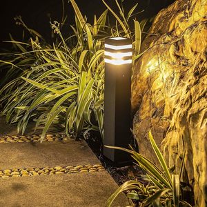 Luci di percorso nero E26 percorso paesaggio esterno passaruota in alluminio pressofuso illuminazione moderna laterale IP65 impermeabile Patio portico - Product Image 2