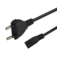 SIPU-cable de alimentación personalizado, enchufe de la UE, cable de alimentación de CA para ordenador de escritorio y portátil