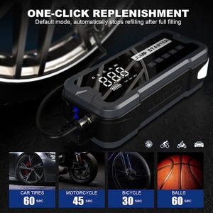 Khẩn cấp công cụ thay thế pin di động Jumper <span class=keywords><strong>Starter</strong></span> Kit Máy nén khí lốp Inflator nhảy khởi động với máy bơm không khí - Product Image 5