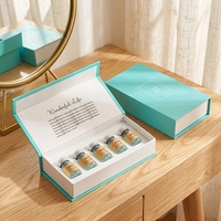 Emballage personnalisé pour ampoules de 2 ml/3 ml/5 ml/10 ml avec impression quadricolore, boîte rigide en carton pour sérum de soin de la peau