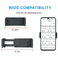 Supports de micro et de téléphone pour notes de musique de guitare, supports de micro et pinces pour téléphone