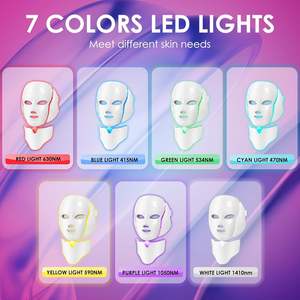 เครื่องนวดหน้าและลำคอ 7 หลอดไฟ LED ช่วยฟื้นฟูผิว กระชับผิว ลดเลือนริ้วรอย - Product Image 6