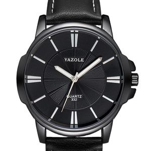 Reloj YAZOLE 332 de Cuarzo, Marca de Lujo, <span class=keywords><strong>Relojes</strong></span> de Pulsera de Cuero para Hombre, Venta al por Mayor a Precio Económico, <span class=keywords><strong>Relojes</strong></span> de Pulsera Más Vendidos - Product Image 1