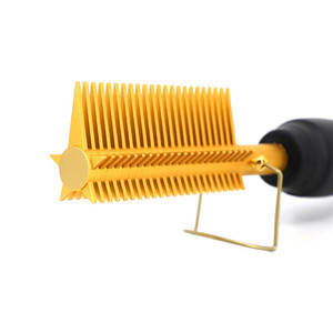 Peine Eléctrico Calefactado, Precalentamiento de 1 Minuto, Pentagonal, de Latón, para Rizar y Alisar, Uso en Cabello Seco y Mojado, Herramienta de Peinado - Product Image 5