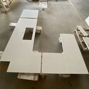 Losas de Cuarzo Blanco Carrara de Vietnam de Alta Calidad, Encimeras de Cuarzo para Cocina, Península e Isla - Product Image 2