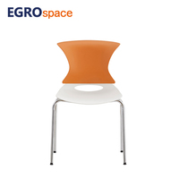 Chaise de bureau pliante EGROspace de haute qualité avec accoudoirs pour salle de conférence, formation et visiteurs