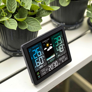 Tùy chỉnh kỹ thuật số không dây trong nhà/ngoài trời Nhiệt kế ẩm kế cảm biến thông minh cho nhà bếp nhiệt độ độ ẩm readout nhựa - Product Image 5