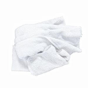 超吸収性ホワイトタオルラグ 工業グレード 建設機械整備用 - Product Image 1