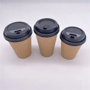 ふた付きコーヒーウォータージュース用の使い捨て環境に優しい紙コップ