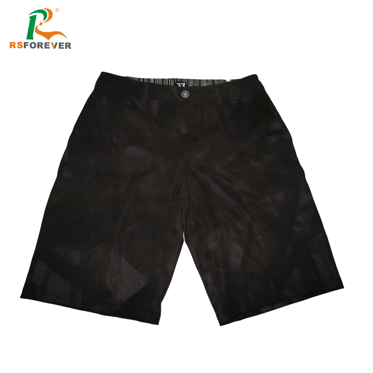 Men's Custom Quick Dry Sublimation Print Beach Shorts | Flat Waist with Button | Custom Patterns & Sizes