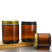 Vente en gros de bougeoirs d'aromathérapie Bougeoir en verre scellé avec couvercle Conteneur de diffuseur Pot de bougie d'aromathérapie