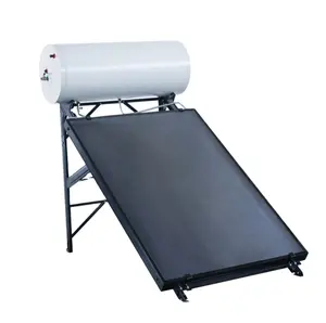 Calentador de agua solar de panel plano de alta presión, sistema de energía solar, tubería de cobre térmica