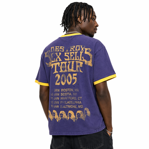 เสื้อยืดสตรีทแวร์แท้ สไตล์วินเทจ ผ้าฝ้าย 100% น้ำหนัก 250 กรัม แบบทำสีซีดและขาดรุ่ย  สั่งผลิตขั้นต่ำ 30 ตัว - Product Image 2