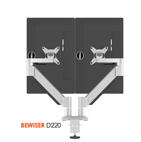 Supports de moniteur double de bonne qualité, support de bras pour moniteur (BEWISER D220)