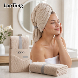 Custom Microfiber Super Absorbent Waffle <strong>Hair</strong> <strong>Towel</strong> Quick <strong>Drying</strong> Soft Comfortable <strong>Hair</strong> Dry Turban <strong>Towel</strong> - Product Image 1