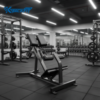 Banc d'extension dorsale - Chaise romaine en métal durable pour l'entraînement abdominal et du bas du dos |   Équipement de gym multifonctionnel 2-en-1, sécurité