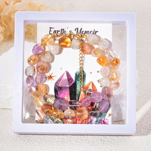 Collar de Piedras Naturales Mixtas al por Mayor, Joyería de Cristal de Citrino Irregular para Tiendas de Cristales y Regalos - Product Image 6