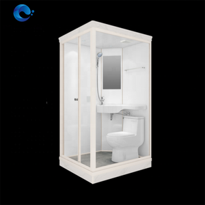 MESA petites unités de salle de bain modernes tout en un toilettes préfabriquées salle de <span class=keywords><strong>douche</strong></span> avec rideau de séparation - Product Image 3