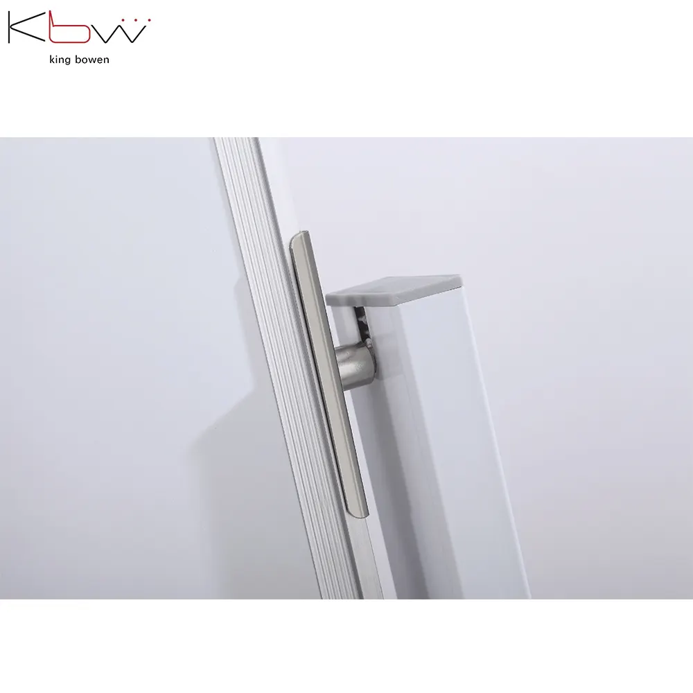 KBW regolabile in altezza 360 reversibile double sided magnetico secco cancellare bordo di grandi dimensioni mobile di rotolamento lavagna con il basamento su ruote