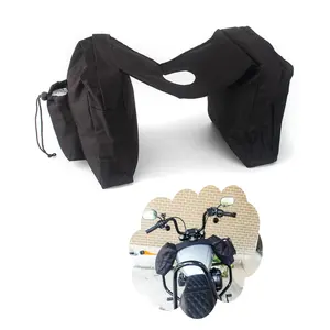 Оптовые продажи байк чемоданчик-Сумки на седло для мотоцикла, карманная сумка для хранения бака и седла для квадроцикла, снегохода, горного велосипеда, черная сумка для хранения топливного бака