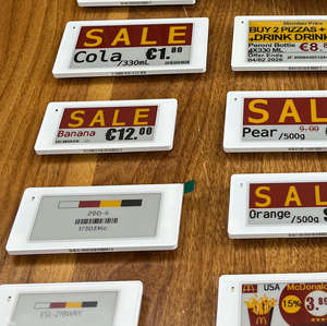 Étiquette électronique pour entrepôt européen, faible consommation d'énergie, écran E-Ink 7,5 pouces, kit NFC avec système de rayonnage ESL - Product Image 1