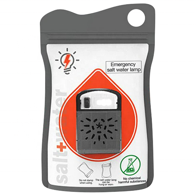 Salt Water Lamp Salt Water Powered Light Portable Emergency Lamp Salt Water Bag